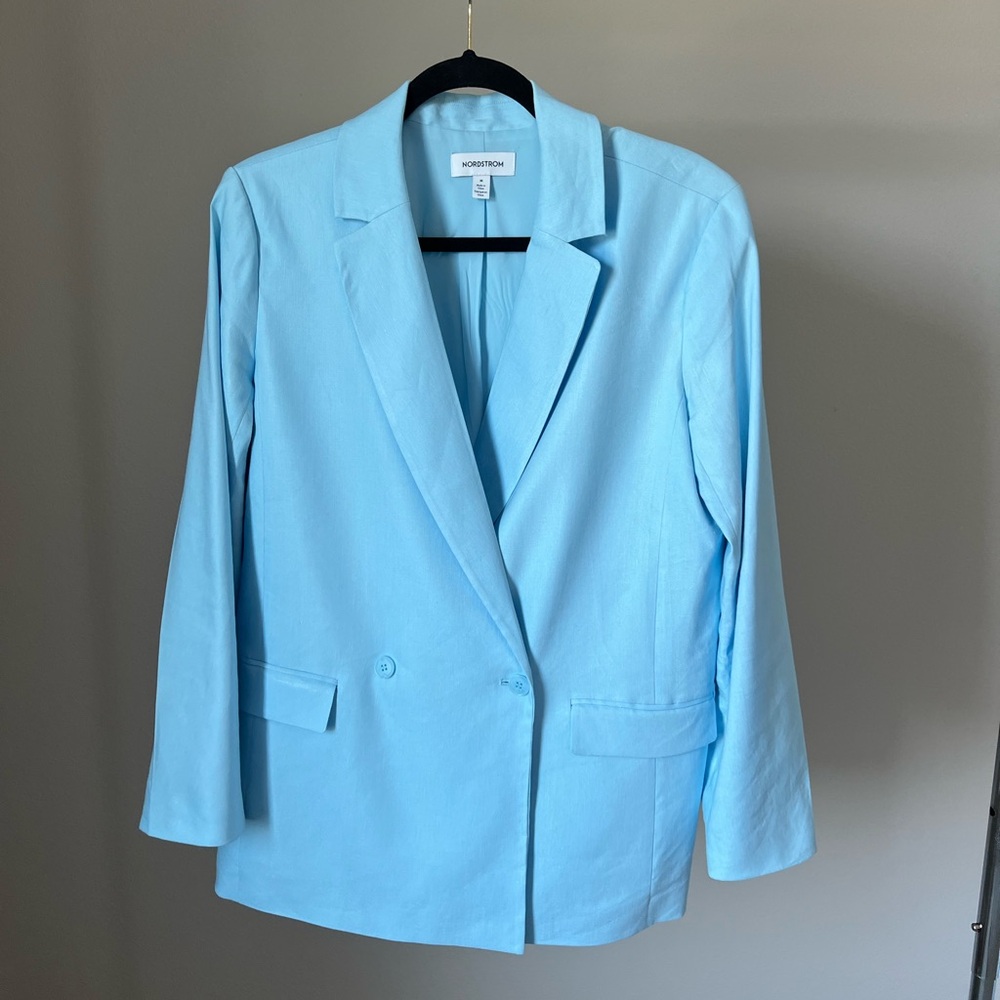 Nordstrom Women's Sky Blue Blazer